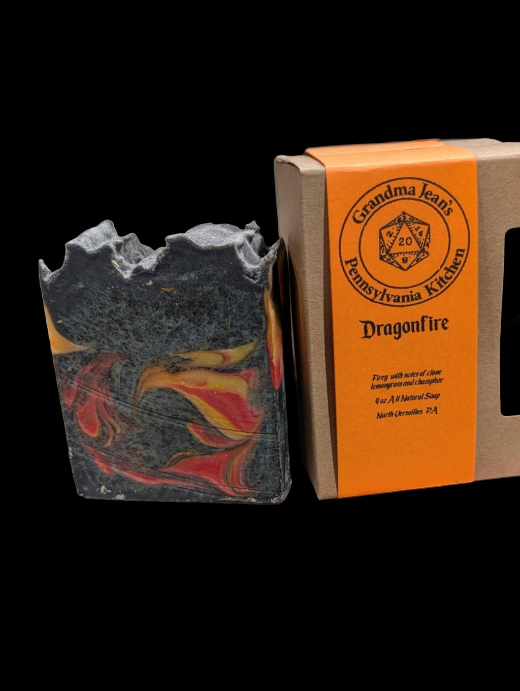 Dragonfire - Magical Mythical Fantasy Creature Themed 100% All Natural Handmade Cold Process Soap