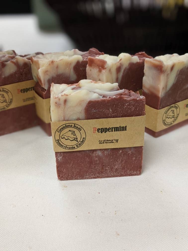 Peppermint All Natural Handmade Cold Process Soap