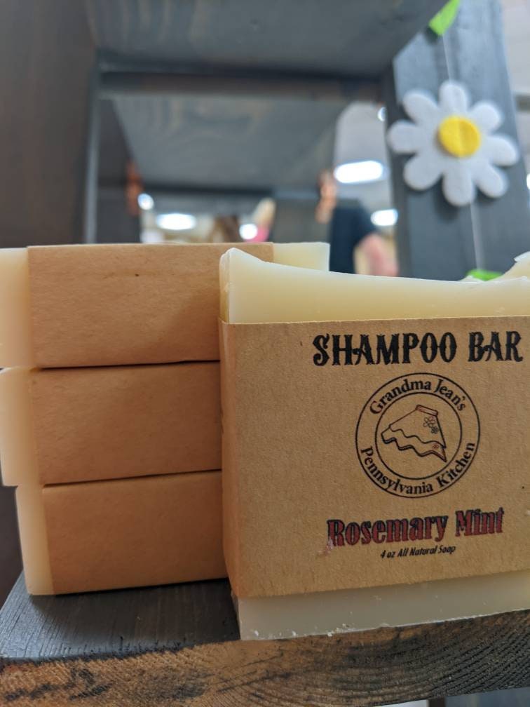 Wholesale All Natural Shampoo Bar: Plastic & Phthalate Free, Rosemary Mint