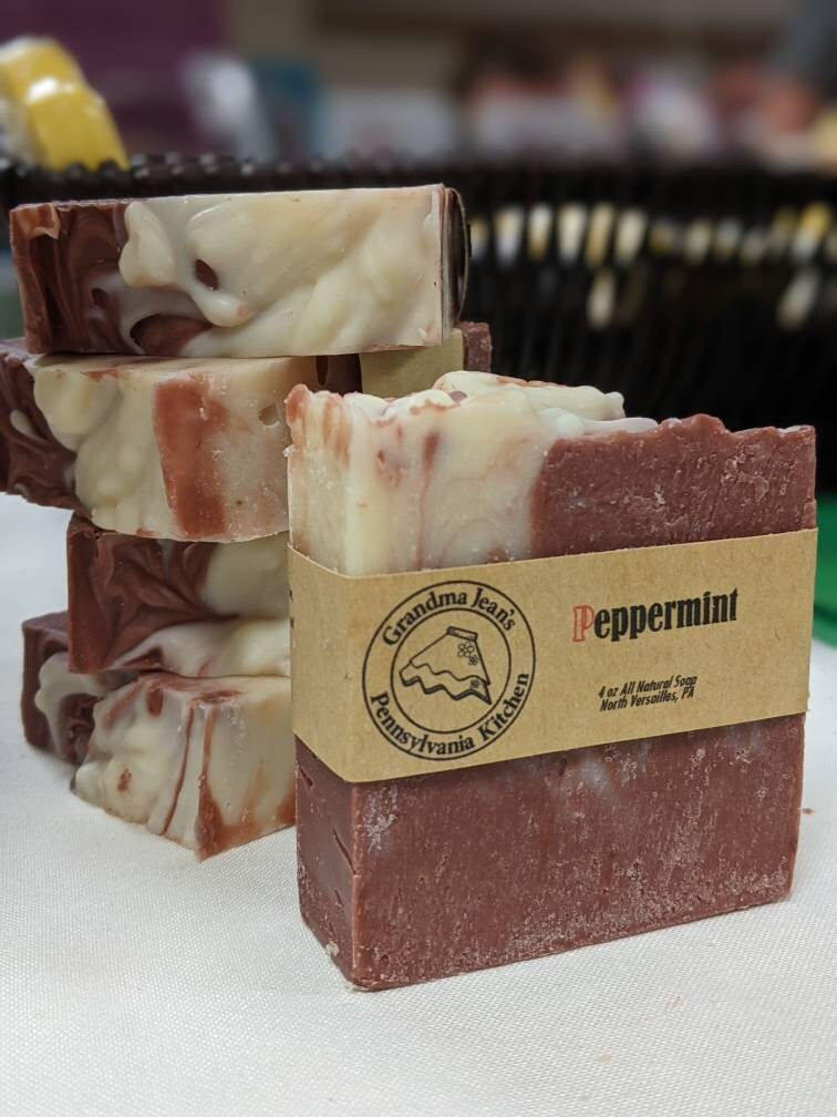Peppermint All Natural Handmade Cold Process Soap
