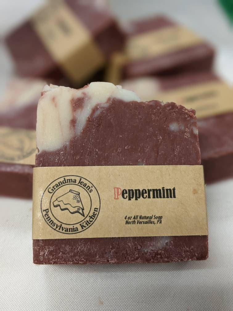 Peppermint All Natural Handmade Cold Process Soap