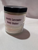 Handmade Lavender Whipped Body Butter - Cocoa Butter Blend (4.5oz)
