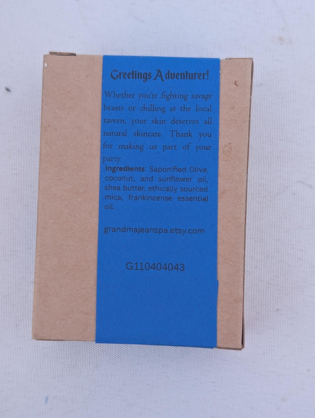 Paladin - Gaming Themed 100% All Natural Handmade Cold Process Soap