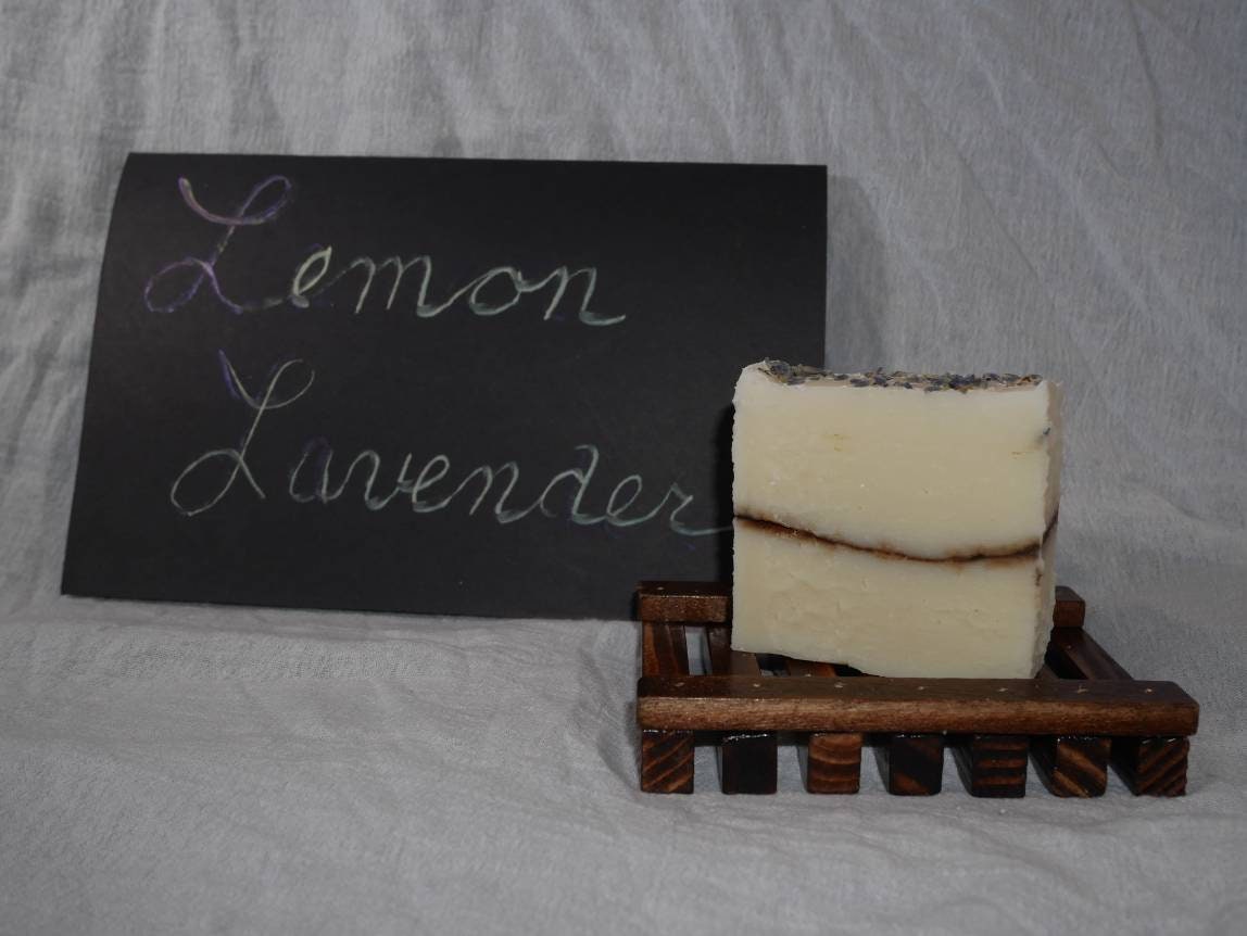 Lemon Lavender 100% All Natural Handmade Cold Process Bar Soap