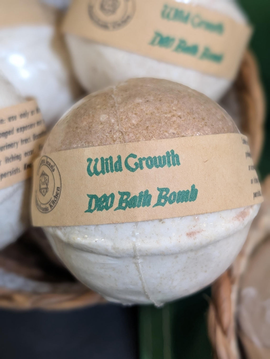 D20 Spell Bombs - magic themed Essential Oil Bath Bombs with mystery dice inside