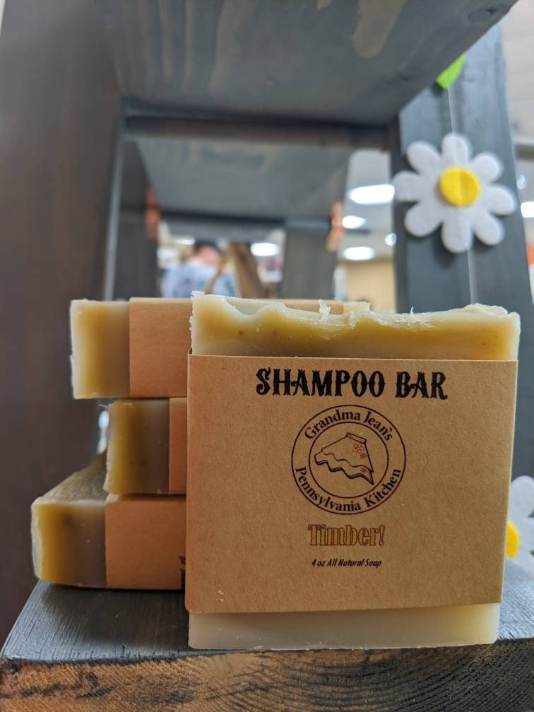 All Natural Shampoo Bar: Plastic & Phthalate Free Rosemary Mint, Lemon Lavender and more