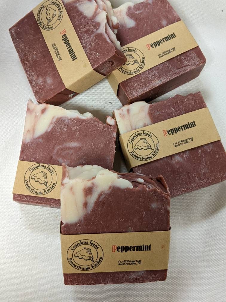Peppermint All Natural Handmade Cold Process Soap