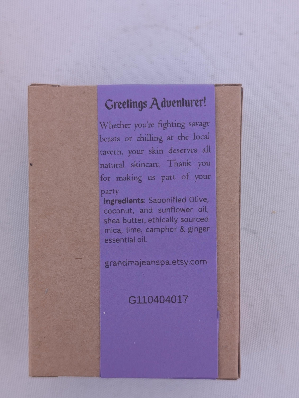 Warlock - Gaming Themed 100% All Natural Handmade Cold Process Soap