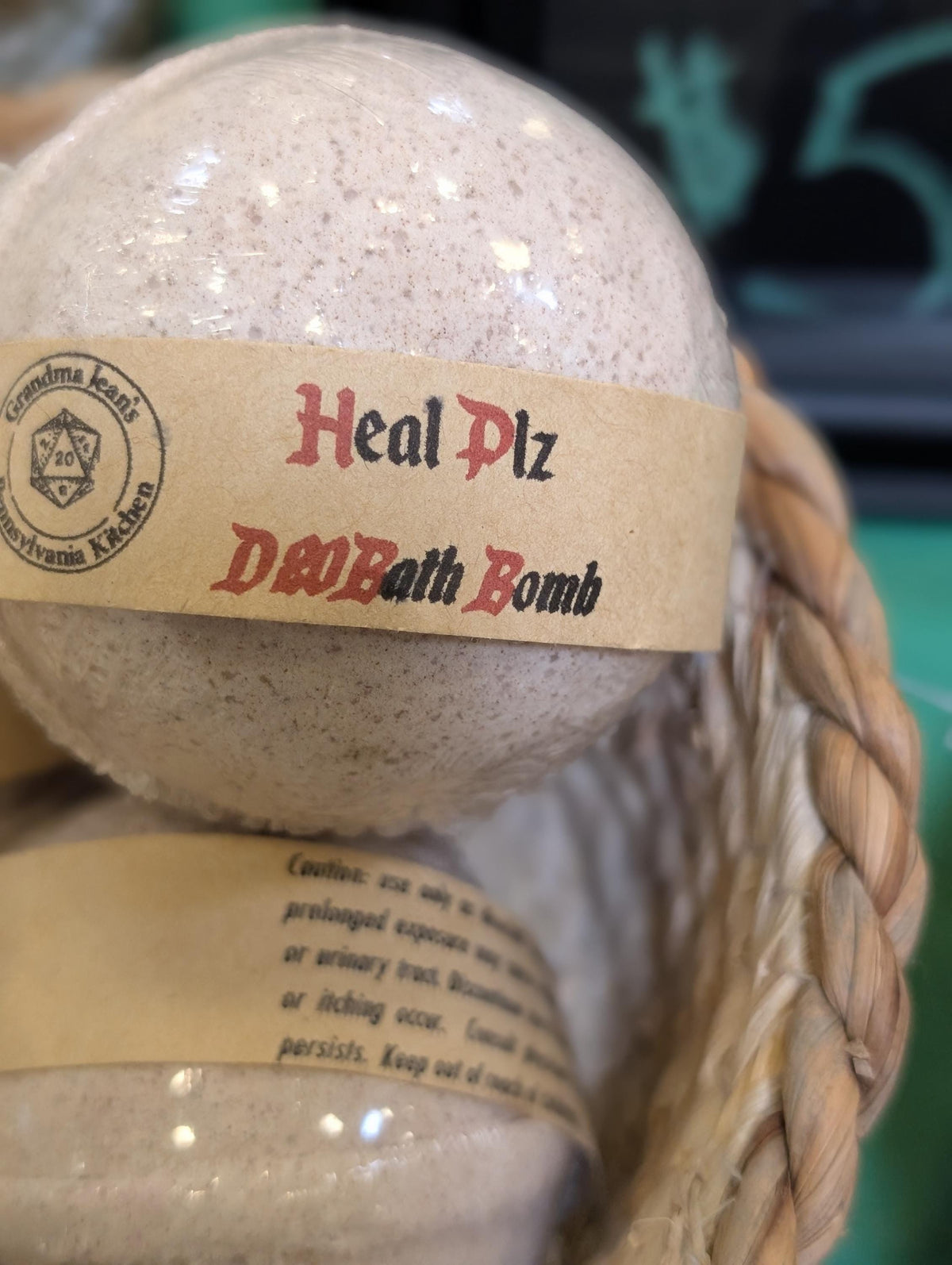 D20 Spell Bombs - magic themed Essential Oil Bath Bombs with mystery dice inside