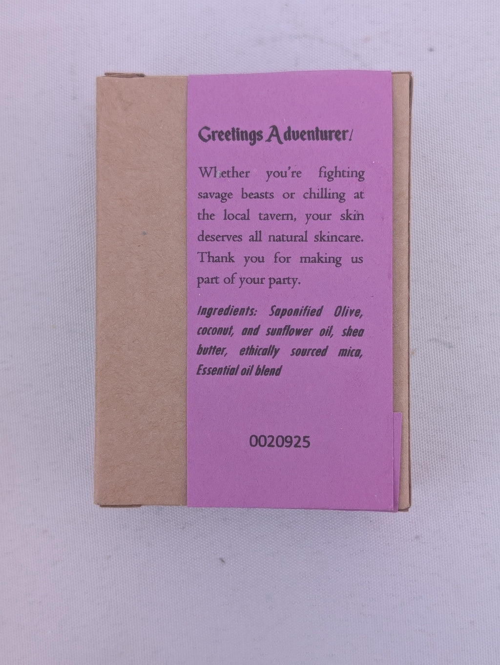 Sorcerer - Gaming Themed 100% All Natural Handmade Cold Process Soap