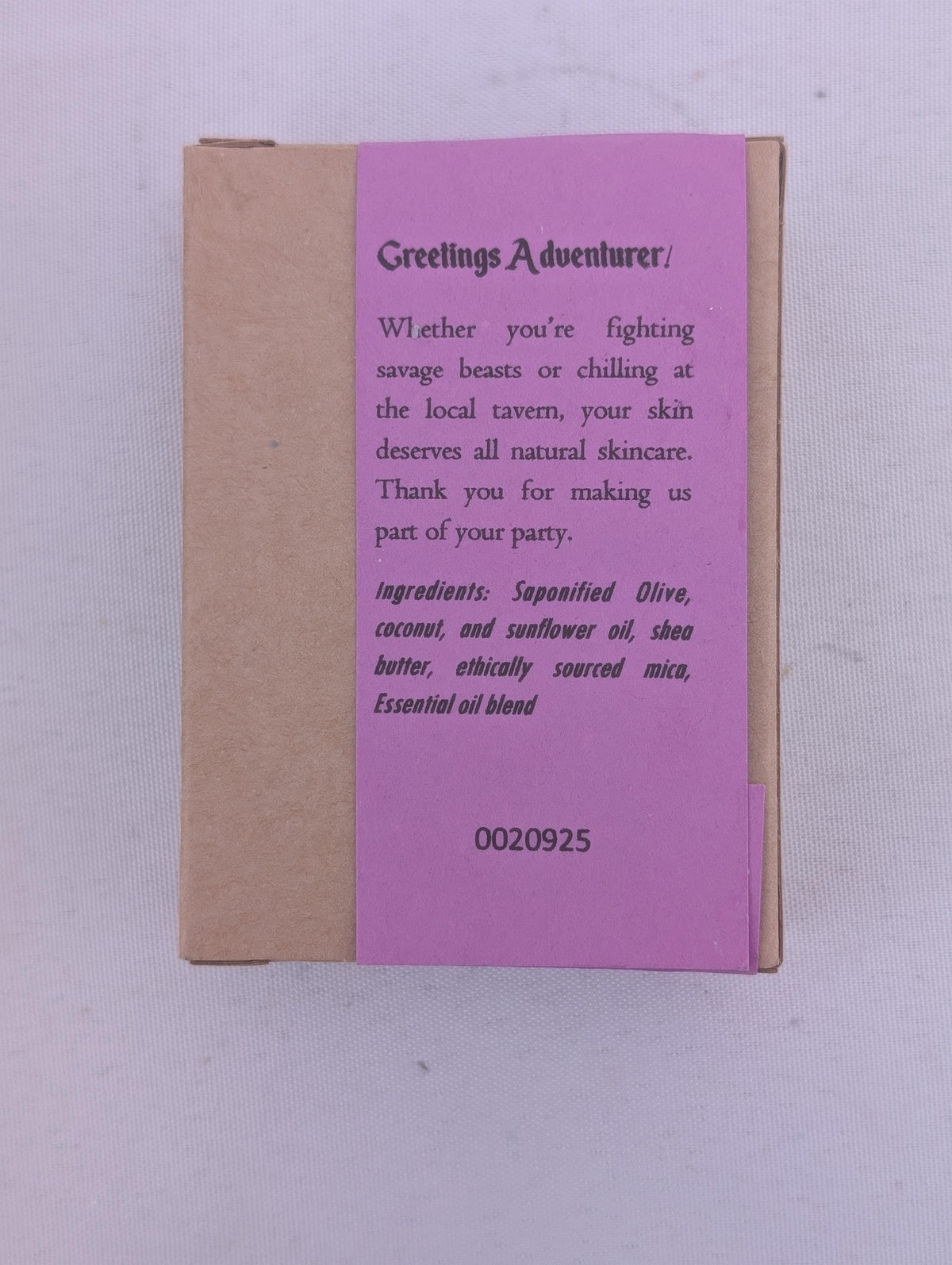 Sorcerer - Gaming Themed 100% All Natural Handmade Cold Process Soap