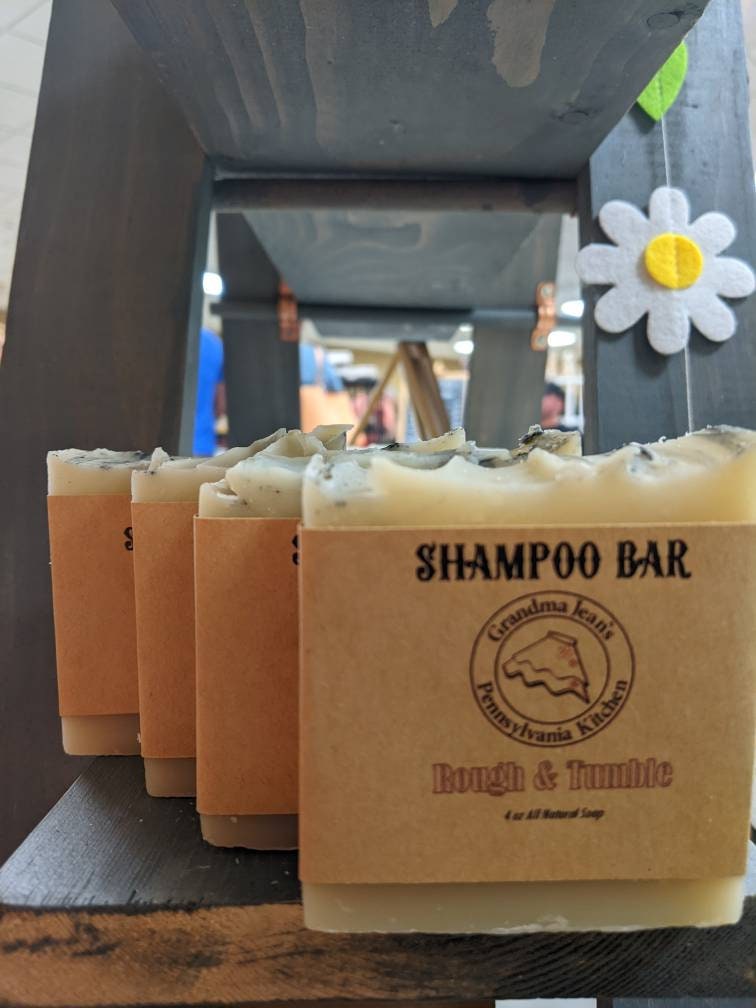 All Natural Shampoo Bar: Plastic & Phthalate Free Rosemary Mint, Lemon Lavender and more