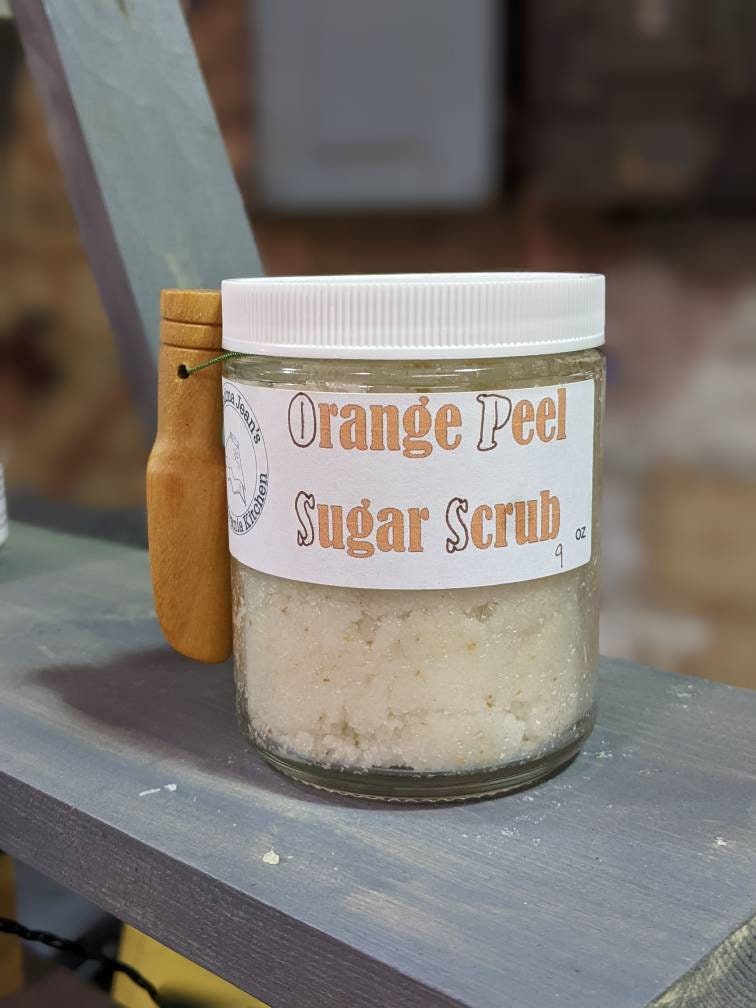 All Natural White Sugar Scrubs -chose your fragrance- 8 oz glass jars